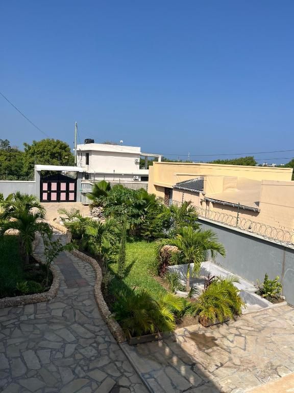View from the first-floor balcony over the Baharini garden